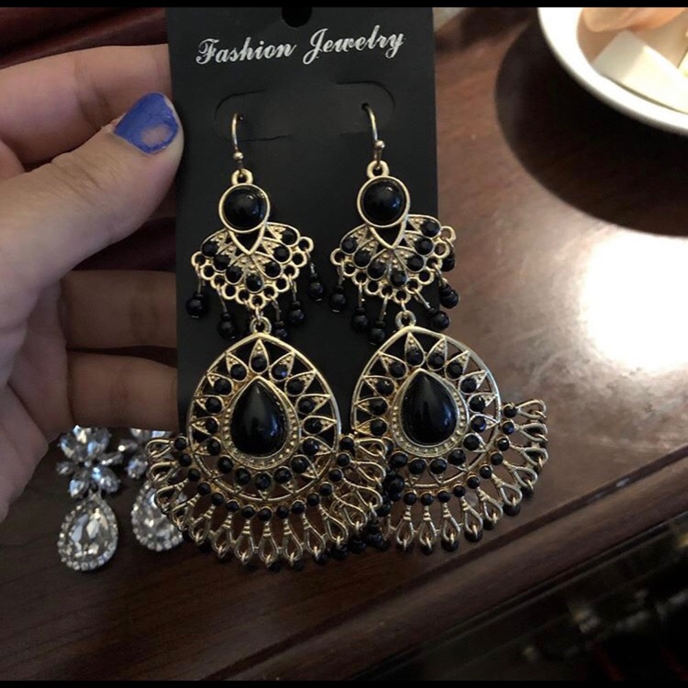 Black earrings